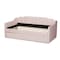 Baxton Studio Lennon Modern and Contemporary Pink Velvet Fabric Twin Size Daybed with Trundle 186-11472-Zoro - alternate 4